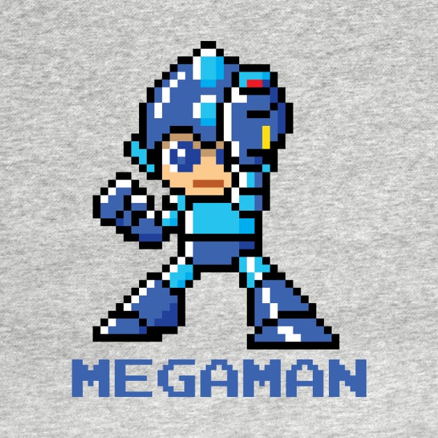 Mega Man Pixel Character by Rebus28